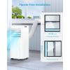 image10000 BTUs Portable Air Conditioners with coolingdehumidificationfansleep mode4IN1 Portable AC with 24H Timer ampamp Remote Control ampamp Window Kit10000 BTUs With Drain Hose