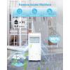 image10000 BTUs Portable Air Conditioners with coolingdehumidificationfansleep mode4IN1 Portable AC with 24H Timer ampamp Remote Control ampamp Window Kit10000 BTUs With Drain Hose
