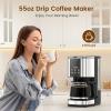 image10Cup Drip Coffee Maker 24Hour Programmable Touch Screen 2 Strength Levels Reusable Filter 55oz Black