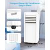 image12000 BTUs Portable Air Conditioner with coolingdehumidificationfansleep mode 4IN1 Portable AC with 24H Timer ampamp Remote Control ampamp Window Kit Visit the Electactic Store10000 BTUs With Drain Hose