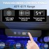 image17 Cuft Beverage Refrigerator Cooler 68 Can Mini Fridge Glass Door with Adjustable Shelves Digital Temperature Display Freestanding Small Drink Fridge for Home Office or BarBlack26 Cuft