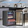 image28 Bottle15 Inches Wine Fridge Refrigerator for Red White Champagne Beer Temperature Range 41F68F Freestanding Builtin Dual Zone28 Silver27 CUFT