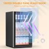 image28 Bottle15 Inches Wine Fridge Refrigerator for Red White Champagne Beer Temperature Range 41F68F Freestanding Builtin Dual Zone28 Silver32 Cuft