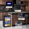 image28 Bottle15 Inches Wine Fridge Refrigerator for Red White Champagne Beer Temperature Range 41F68F Freestanding Builtin Dual Zone28 Silver44 CUFT