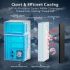 image31 CuFt Small Fridge with Freezer Compact Refrigerator with 2 Doors Mini Fridge with Adjustable Removable Glass Shelves for Bedroom Dorm Office or ApartmentGreySilver