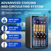 image50 Cans Beverage Refrigerator Cooler 13 Cuft Mini Fridge Countertop Drink Cooler with Glass Door for Beer SodaWine Adjustable Digital Temperature Control for Home Dorm Bar BlackBlack