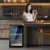image50 Cans Beverage Refrigerator Cooler 13 Cuft Mini Fridge Countertop Drink Cooler with Glass Door for Beer SodaWine Adjustable Digital Temperature Control for Home Dorm Bar BlackBlack