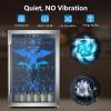 image50 Cans Beverage Refrigerator Cooler 13 Cuft Mini Fridge Countertop Drink Cooler with Glass Door for Beer SodaWine Adjustable Digital Temperature Control for Home Dorm Bar BlackSilver