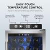 image50 Cans Beverage Refrigerator Cooler 13 Cuft Mini Fridge Countertop Drink Cooler with Glass Door for Beer SodaWine Adjustable Digital Temperature Control for Home Dorm Bar BlackSilver