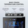 image50 Cans Beverage Refrigerator Cooler 13 Cuft Mini Fridge Countertop Drink Cooler with Glass Door for Beer SodaWine Adjustable Digital Temperature Control for Home Dorm Bar BlackBlack