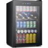 image50 Cans Beverage Refrigerator Cooler 13 Cuft Mini Fridge Countertop Drink Cooler with Glass Door for Beer SodaWine Adjustable Digital Temperature Control for Home Dorm Bar BlackBlack