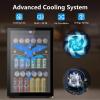 image50 Cans Beverage Refrigerator Cooler 13 Cuft Mini Fridge Countertop Drink Cooler with Glass Door for Beer SodaWine Adjustable Digital Temperature Control for Home Dorm Bar BlackBlack