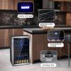 image50 Cans Beverage Refrigerator Cooler 13 Cuft Mini Fridge Countertop Drink Cooler with Glass Door for Beer SodaWine Adjustable Digital Temperature Control for Home Dorm Bar BlackSilver