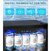 image50 Cans Beverage Refrigerator Cooler 13 Cuft Mini Fridge Countertop Drink Cooler with Glass Door for Beer SodaWine Adjustable Digital Temperature Control for Home Dorm Bar BlackBlack