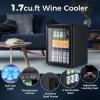 image50 Cans Beverage Refrigerator Cooler 13 Cuft Mini Fridge Countertop Drink Cooler with Glass Door for Beer SodaWine Adjustable Digital Temperature Control for Home Dorm Bar BlackBlack