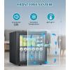 image50 Cans Beverage Refrigerator Cooler 13 Cuft Mini Fridge Countertop Drink Cooler with Glass Door for Beer SodaWine Adjustable Digital Temperature Control for Home Dorm Bar BlackBlack
