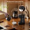 image5Cup Drip Coffee Maker with 24H Programmable Timer Delay Brew Keep Warm Plate 25oz Water Reservoir AutoShut Reusable filter Overheatprotection Ideal for HomeOfficeOutsideBlackMechanical