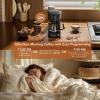 image5Cup Drip Coffee Maker with 24H Programmable Timer Delay Brew Keep Warm Plate 25oz Water Reservoir AutoShut Reusable filter Overheatprotection Ideal for HomeOfficeOutsideBlackElectronic