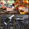 imageBBQ Grilling Accessories 16Inch Stainless Steel BBQ Grill Tools Set for Men Heavy Duty Grilling Accessories Kit for Camping Kitchen Extra Thick Barbecue Utensil3 PCS
