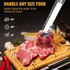imageBBQ Grilling Accessories 16Inch Stainless Steel BBQ Grill Tools Set for Men Heavy Duty Grilling Accessories Kit for Camping Kitchen Extra Thick Barbecue Utensil3 PCS