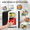 imageCompact Refrigerator Portable Mini Fridge Skin Care 4L Capacity6 Cans for Bedroom Car Office ampamp Dorm Small Cooler for Cosmetics Beverage and Food BlackBlack