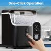 imageCountertop Nugget Ice Maker Pro  34lbs24H SelfCleaning Pellet Ice Machine with Soft Chewable Ice OneTouch Operation for Home Kitchen OfficeParty BlackBlack