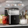 imageCountertop Nugget Ice Maker Pro  34lbs24H SelfCleaning Pellet Ice Machine with Soft Chewable Ice OneTouch Operation for Home Kitchen OfficeParty BlackBlack