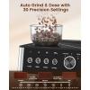 imageEspresso Machine with Grinder 20 Bar Expresso Coffee Machines with Milk Frother Steam Wand Professional Espresso Maker with Removable Water Tank Cappuccino ampamp Latte Machine for HomeBlack  Stainless Steel