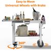 imageFood Grade 304 Stainless Steel BBQ Grill Table fits Tabletop Griddle Outdoor Grill Table with 4 Foldable Legs Portable Grill Stand for RV Camping TailgatingFit 22 Griddle