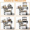 imageFood Grade 304 Stainless Steel BBQ Grill Table fits Tabletop Griddle Outdoor Grill Table with 4 Foldable Legs Portable Grill Stand for RV Camping TailgatingFit 22 Griddle