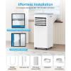 imagePortable Air Conditioner 10000 BTU Cools Up to 450 Sq Ft 3in1 Modes Portable AC Unit Remote Control LED Display Auto Shutoff AC with Window Kits for Bedroom Home Office White10000 BTU with Auto Shutoff