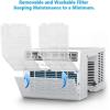 imageWindow Air Conditioner 12000 BTU Window AC Unit Cooling Room 500sqft Dehumidifier Mode and 3 Fan Speed 24H Timer Saddle Mount Quiet Operation White12 000 BTU
