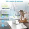 imageWindow Air Conditioner 12000 BTU Window AC Unit Cooling Room 500sqft Dehumidifier Mode and 3 Fan Speed 24H Timer Saddle Mount Quiet Operation White12 000 BTU