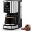 image10Cup Drip Coffee Maker 24Hour Programmable Touch Screen 2 Strength Levels Reusable Filter 55oz Black