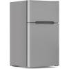 image31 CuFt Small Fridge with Freezer Compact Refrigerator with 2 Doors Mini Fridge with Adjustable Removable Glass Shelves for Bedroom Dorm Office or ApartmentGreyGrey