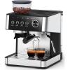imageEspresso Machine with Grinder 20 Bar Expresso Coffee Machines with Milk Frother Steam Wand Professional Espresso Maker with Removable Water Tank Cappuccino ampamp Latte Machine for HomeDeep Black