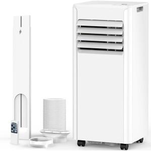 image10000 BTUs Portable Air Conditioners with coolingdehumidificationfansleep mode4IN1 Portable AC with 24H Timer ampamp Remote Control ampamp Window Kit8000 BTUs With Drain Hose