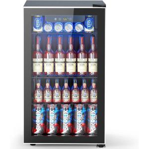 image28 Bottle15 Inches Wine Fridge Refrigerator for Red White Champagne Beer Temperature Range 41F68F Freestanding Builtin Dual Zone28 Silver27 CUFT
