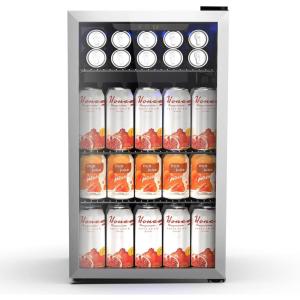 image28 Bottle15 Inches Wine Fridge Refrigerator for Red White Champagne Beer Temperature Range 41F68F Freestanding Builtin Dual Zone28 Silver32 CUFT