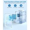 image4L6 Cans Mini Fridge Portable Compact Refrigerator Small Skin Care Fridge Food and Drinks Small Cooler for Bedroom Dorm Car Office WhiteCooling  Heating