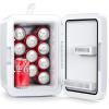 imageSkincare Fridge With Builtin LED Light Mirror 4L Compact Mini Refrigerator ACDC Portable 6 Can Small Cosmetics Cooler for Makeup Beverage Food Bedroom Office ampamp Dorm BlackWhite