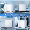 imageSkincare Fridge With Builtin LED Light Mirror 4L Compact Mini Refrigerator ACDC Portable 6 Can Small Cosmetics Cooler for Makeup Beverage Food Bedroom Office ampamp Dorm BlackWhite