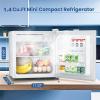 imageSkincare Fridge With Builtin LED Light Mirror 4L Compact Mini Refrigerator ACDC Portable 6 Can Small Cosmetics Cooler for Makeup Beverage Food Bedroom Office ampamp Dorm BlackWhite