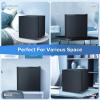 imageSkincare Fridge With Builtin LED Light Mirror 4L Compact Mini Refrigerator ACDC Portable 6 Can Small Cosmetics Cooler for Makeup Beverage Food Bedroom Office ampamp Dorm BlackBlack