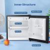 imageSkincare Fridge With Builtin LED Light Mirror 4L Compact Mini Refrigerator ACDC Portable 6 Can Small Cosmetics Cooler for Makeup Beverage Food Bedroom Office ampamp Dorm BlackBlack