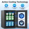 imageMini Fridge 130 Can Beverage Refrigerator Cooler 32 CuFt Drink Fridge forSoda Wine Beer Digital Temperature Control Cooler for Home Dorm Bar06 Cuft