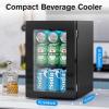imageMini Fridge 130 Can Beverage Refrigerator Cooler 32 CuFt Drink Fridge forSoda Wine Beer Digital Temperature Control Cooler for Home Dorm Bar06 Cuft