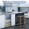 imageMini Fridge 130 Can Beverage Refrigerator Cooler 32 CuFt Drink Fridge forSoda Wine Beer Digital Temperature Control Cooler for Home Dorm Bar32 CUFT