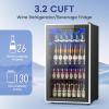 imageMini Fridge 130 Can Beverage Refrigerator Cooler 32 CuFt Drink Fridge forSoda Wine Beer Digital Temperature Control Cooler for Home Dorm Bar32 Cuft