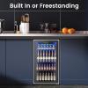 imageMini Fridge 130 Can Beverage Refrigerator Cooler 32 CuFt Drink Fridge forSoda Wine Beer Digital Temperature Control Cooler for Home Dorm Bar32 Cuft